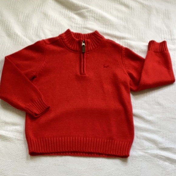 Red sweater with white polo shirt 🟫 - Picture 2 of 8